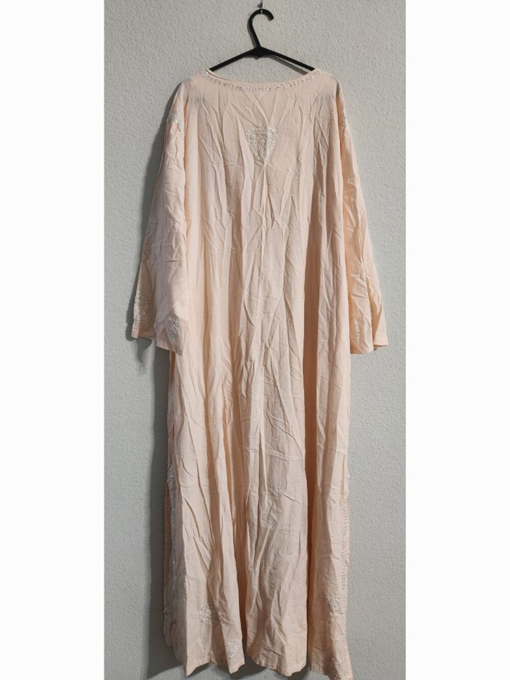 Soft Surroundings NWOT Pink Cotton embroidered cottagecore Maxi Dress size 2X - Picture 2 of 6